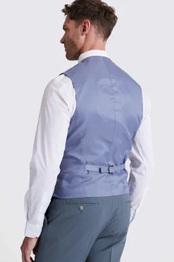 Tailored Fit Steel Blue Performance Waistcoat