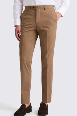 Tailored Fit Tobacco Cotton Suit