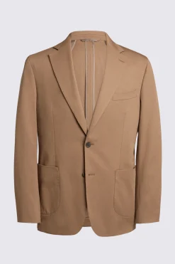 Tailored Fit Tobacco Cotton Suit