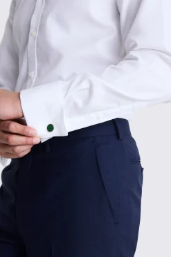 Tailored Fit White Dobby Shirt