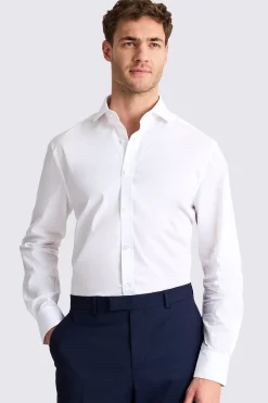 Tailored Fit White Stretch Shirt
