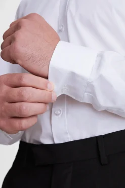 Tailored Fit White Stretch Shirt