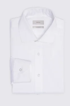 Tailored Fit White Stretch Shirt