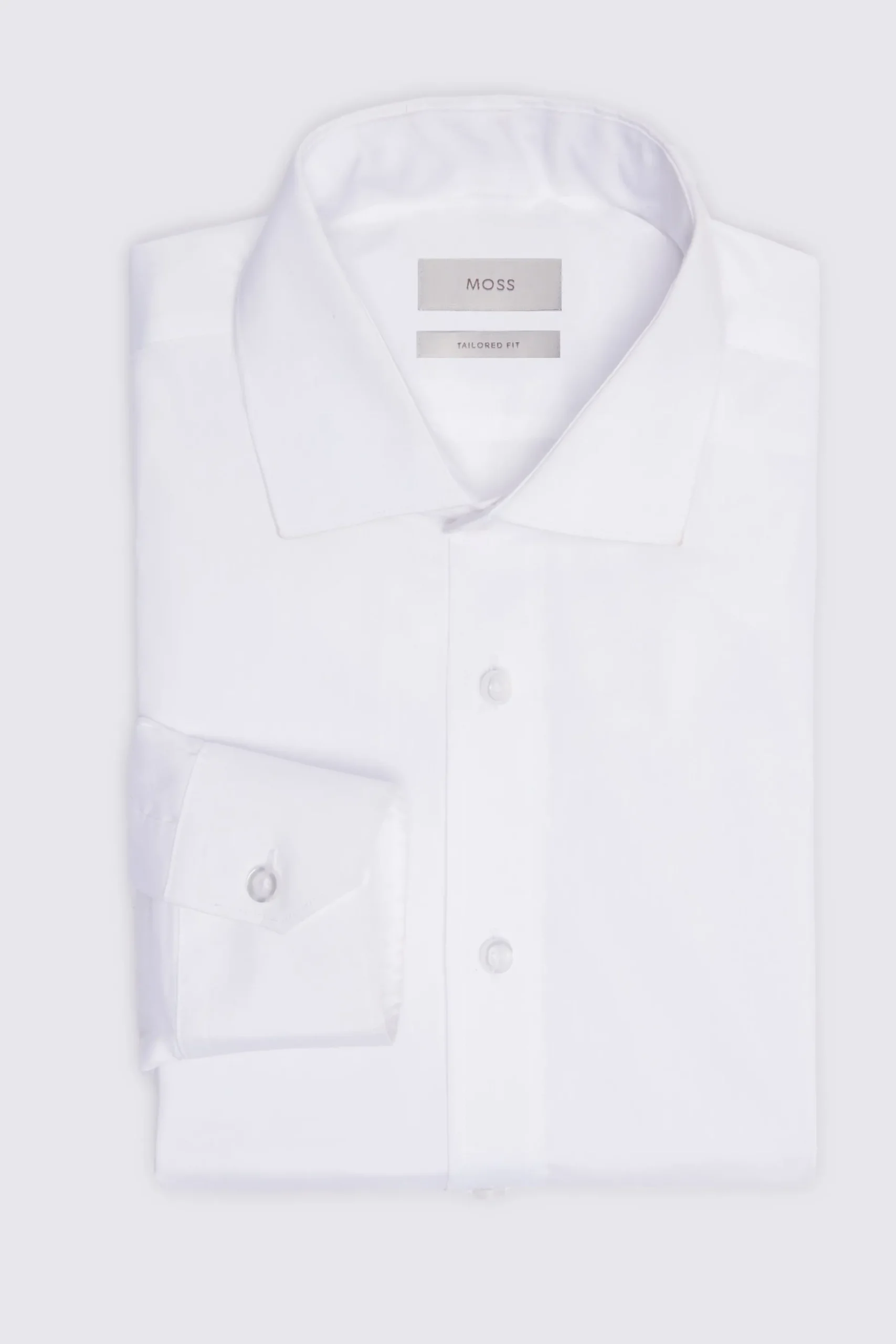 Tailored Fit White Stretch Shirt