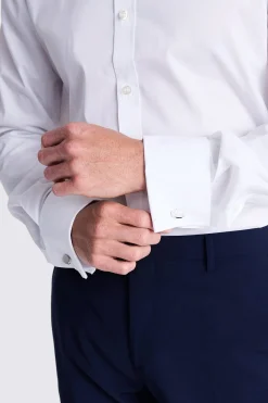 Tailored Fit White Stretch Shirt