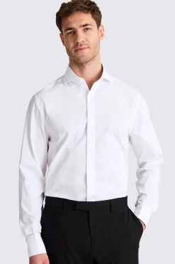 Tailored Fit White Stretch Shirt