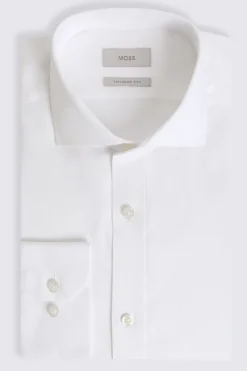 Tailored Fit White Textured Shirt