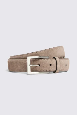 Taupe Classic Suede Belt