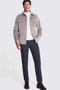 Taupe Corduroy Overshirt