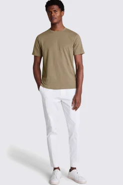 Taupe Crew-Neck T-Shirt