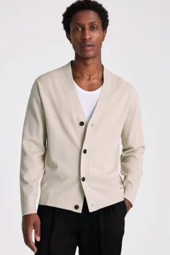 Taupe Four Button Cardigan