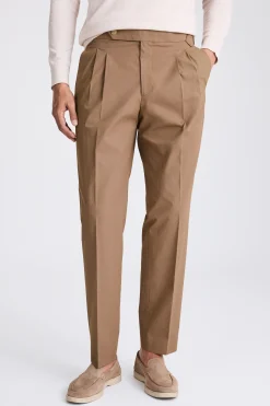 Taupe Pleated Trousers