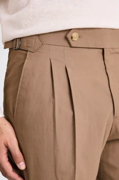 Taupe Pleated Trousers