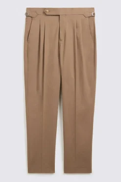 Taupe Pleated Trousers