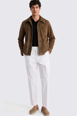 Taupe Suede Shacket