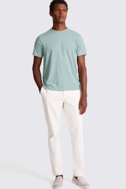 Teal Melange Crew-Neck T-Shirt