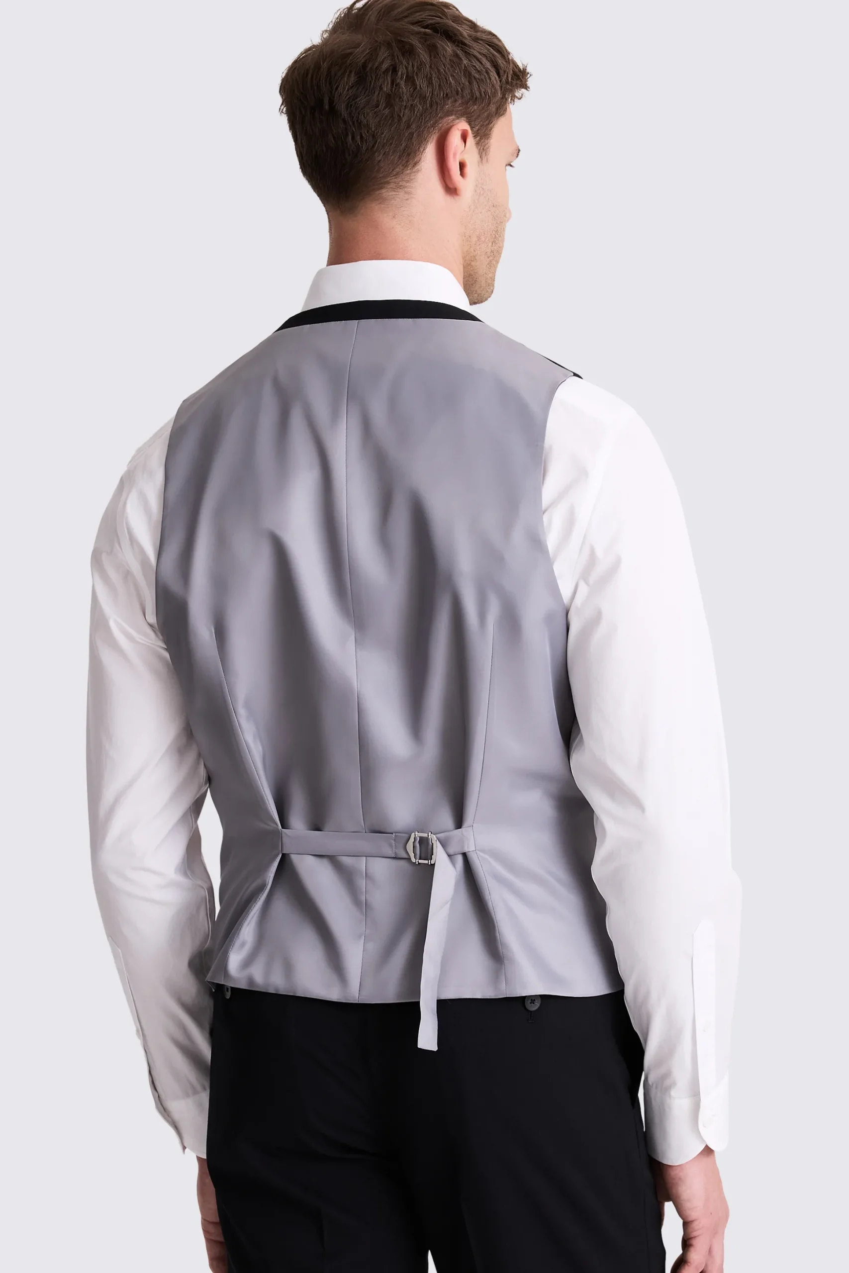 Ted Baker Tailored Fit Black Twill Waistcoat
