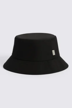 Water Repellent Black Bucket Hat