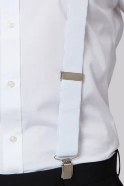 White Clip-On Braces