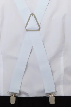 White Clip-On Braces