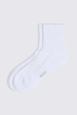 White Half Ankle Socks