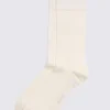 White Herringbone Socks