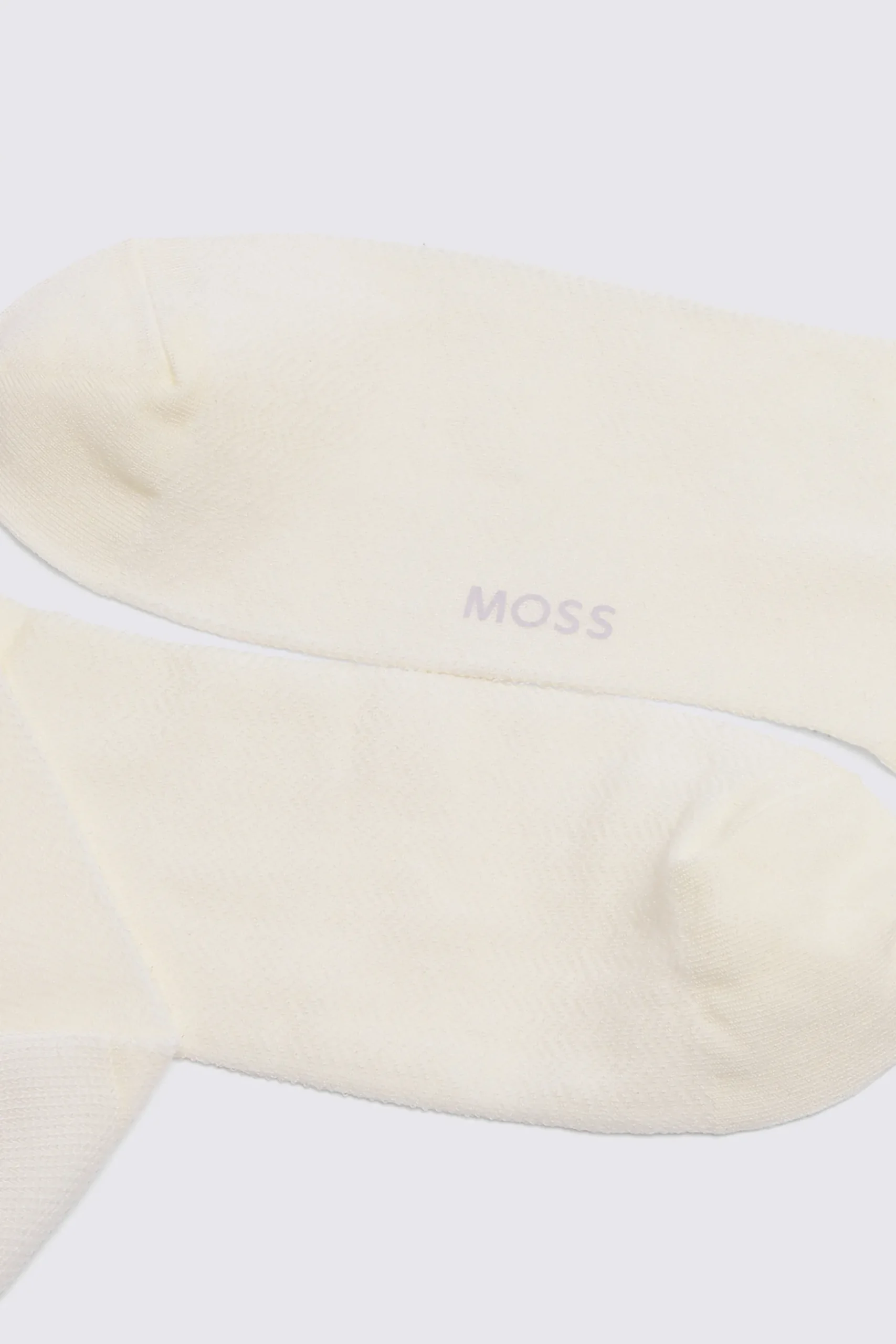 White Herringbone Socks