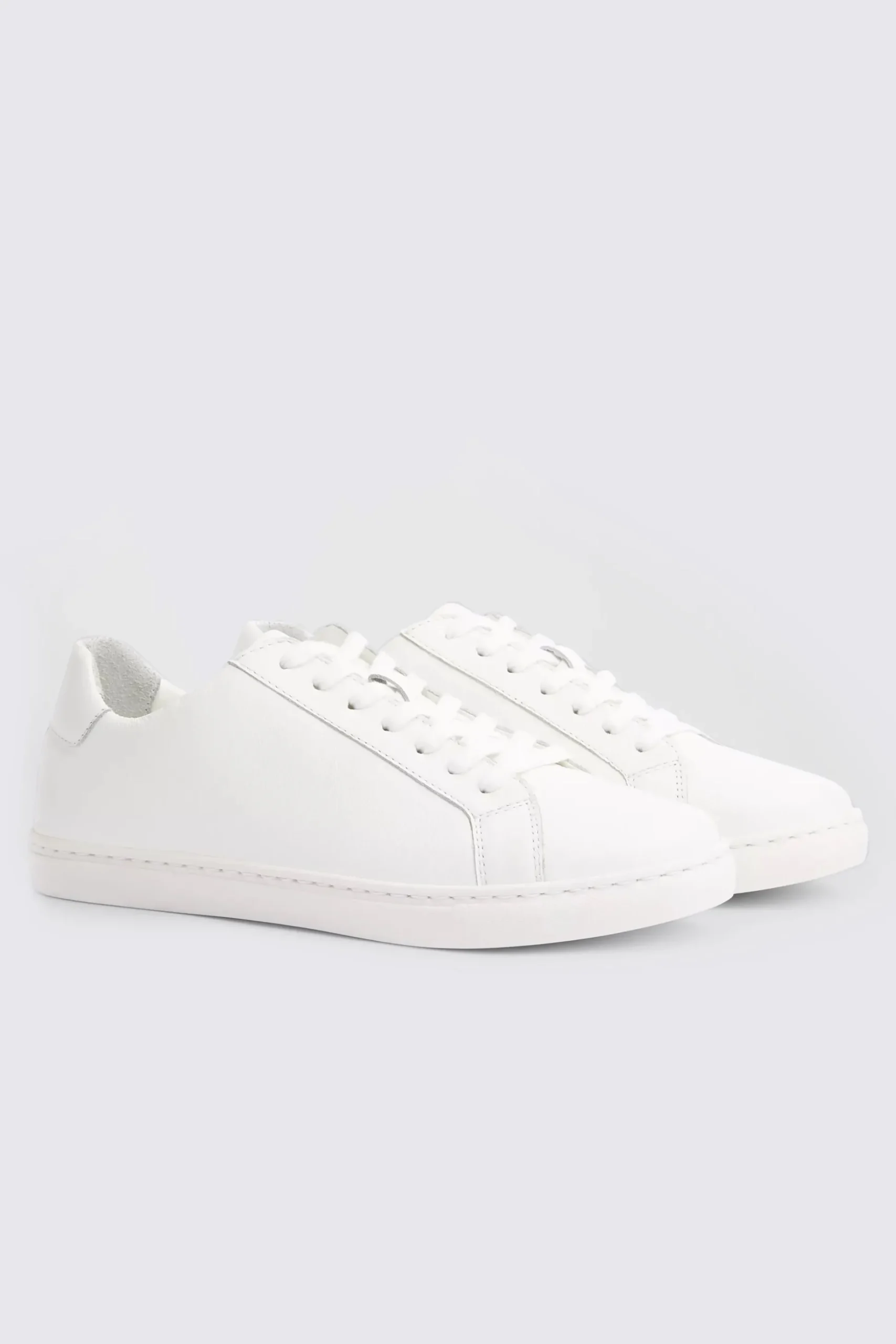 White Leather Trainers