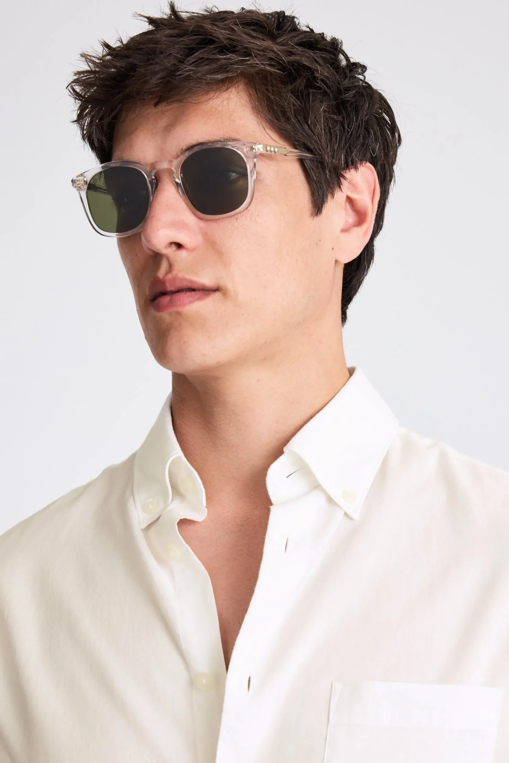 White Lightweight Oxford Shirt