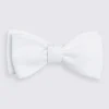 White Marcella Self-Tie Bow Tie