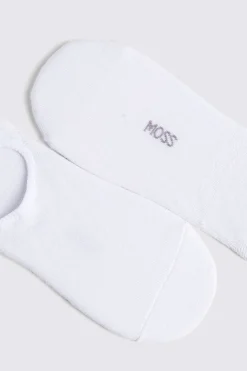 White 3-Pack Bamboo Trainer Socks