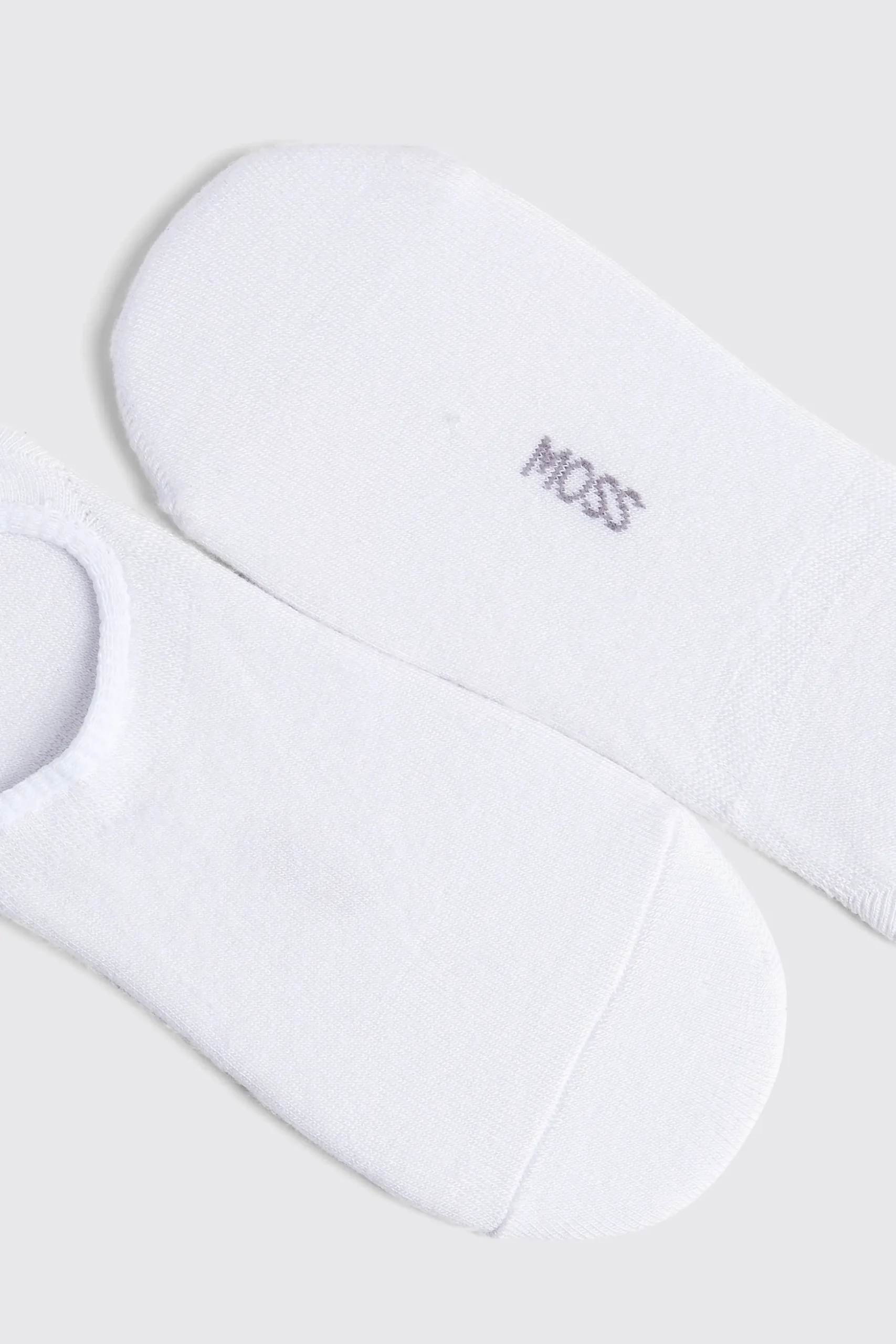 White 3-Pack Bamboo Trainer Socks