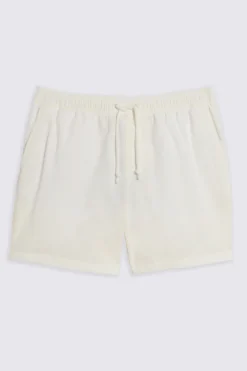 White Seersucker Swim Shorts